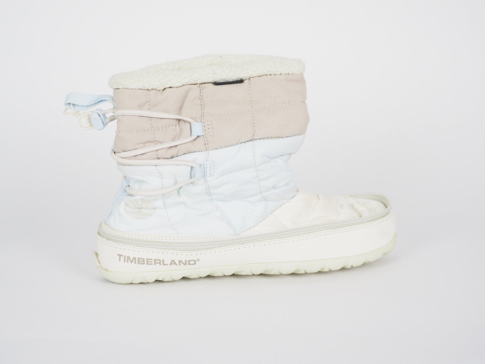 Womens Timberland Radler Camp 10 3552R Blue Fabric Pull On Folding Boots