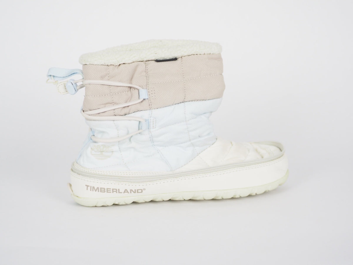 Womens Timberland Radler Camp 10 3552R Blue Fabric Pull On Folding Boots