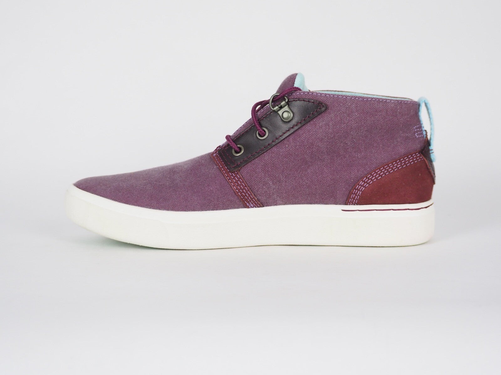 Womens Timberland Beckwith A14MO Purple Leather Casual Side Zip Chukka Boots