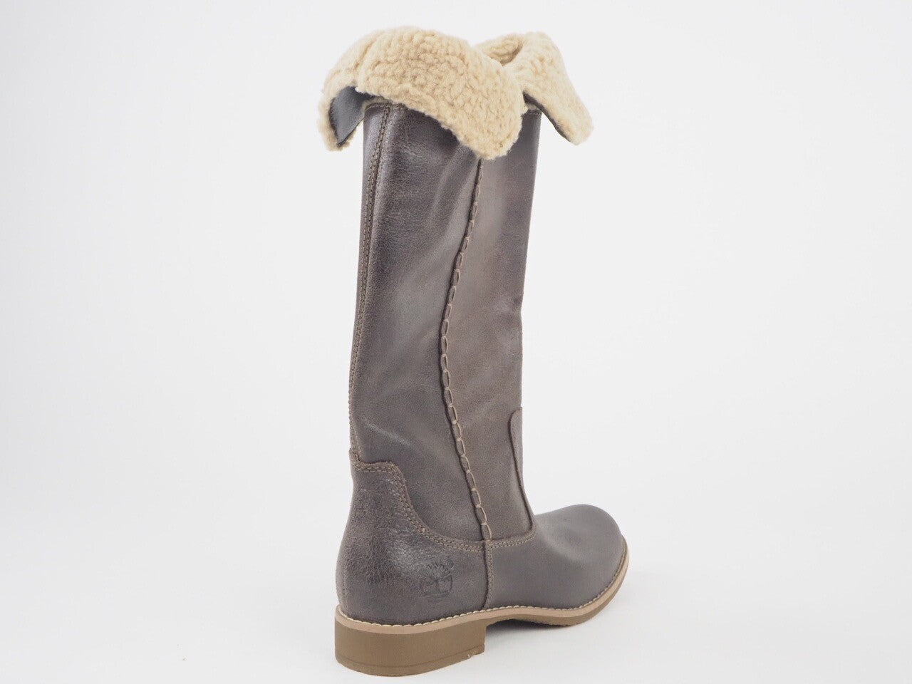 Womens Timberland Shoreham Fold Down 25670 Brown Leather Tall Boots