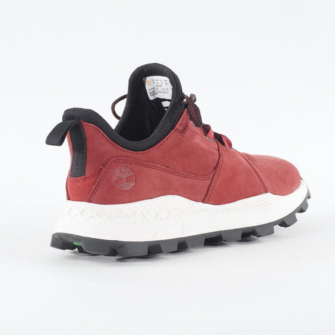 Mens Timberland Brooklyn Oxford A223P Dark Red Nubuck Leather Casual Trainers