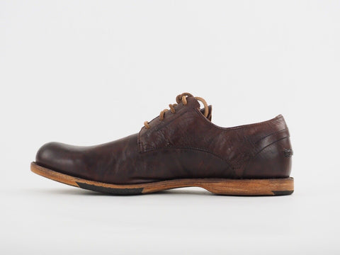 Mens Timberland CNT PNE PTO 89547 Dark Tan Leather Classic Lace Up Formal Shoes