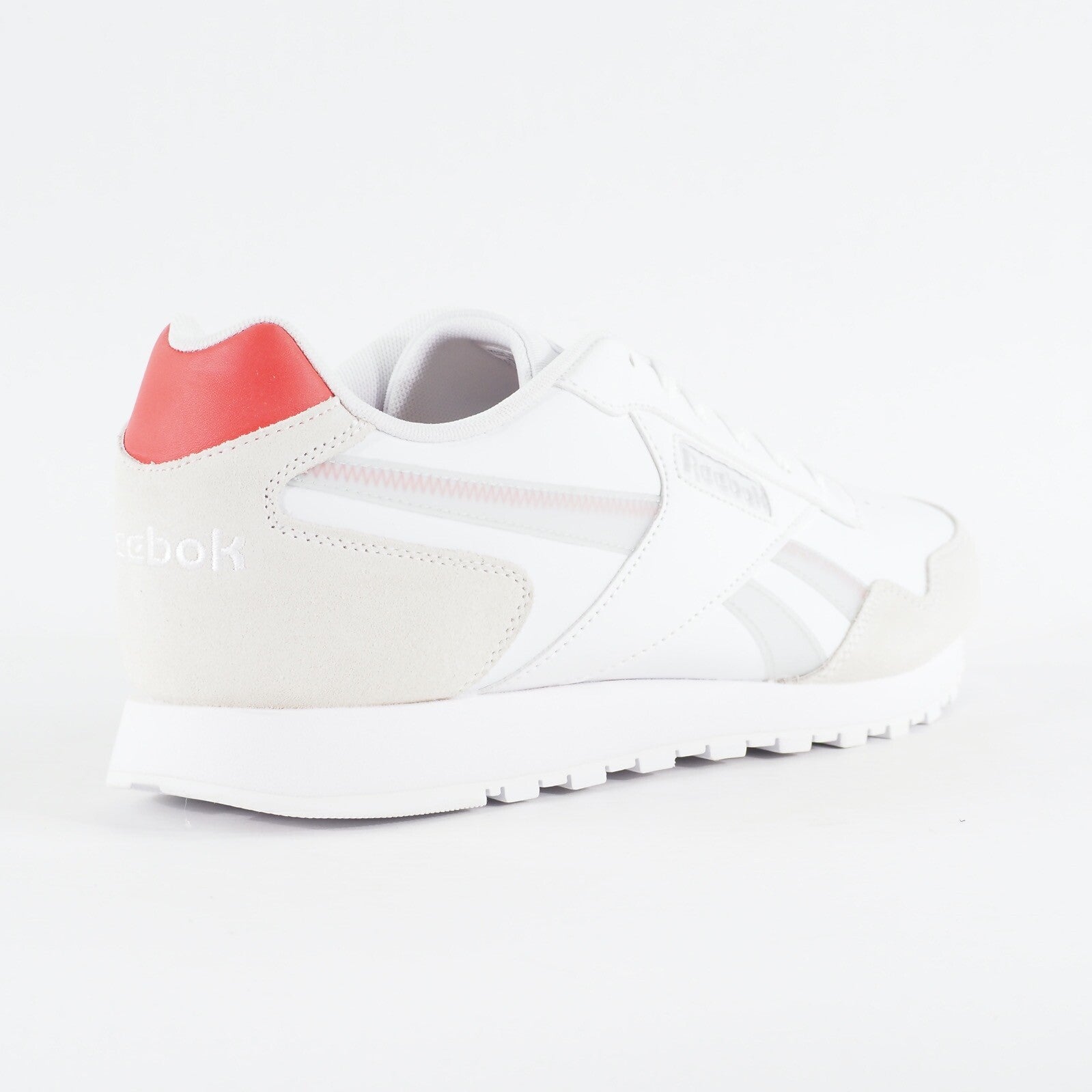 Mens Reebok CL Harman Run GY9698 White Leather Lace Up Casual Walking Trainers