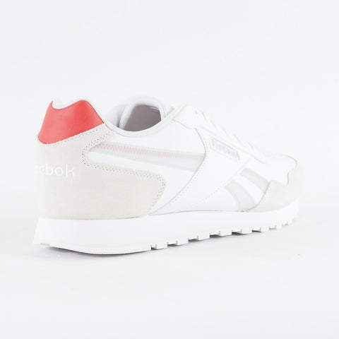 Mens Reebok CL Harman Run GY9698 White Leather Lace Up Casual Walking Trainers