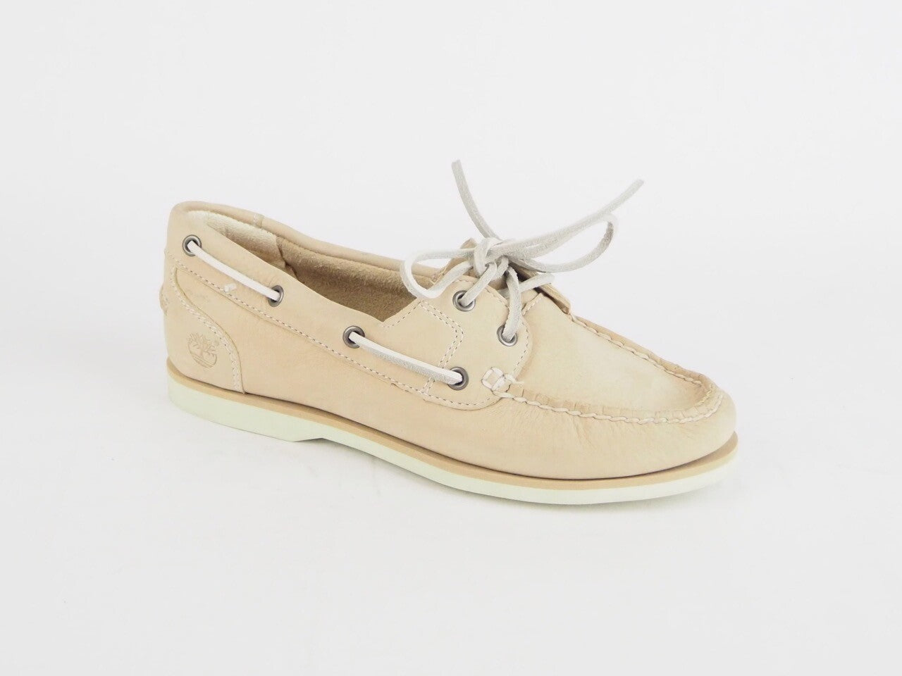 Womens Timberland Earthkeepers Classic 3941R Beige Leather Casual Boat Shoes