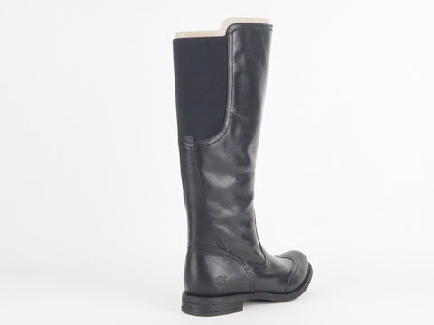 Womens Timberland Savin Hill Tall 8560A Black Leather Zip Waterproof Boots