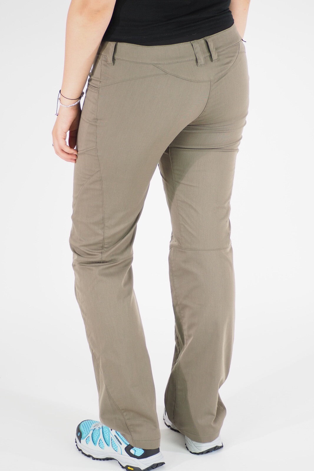 Womens Jack Wolfskin Manitoba 1502282 Silstone Windproof Stretch Hiking Trousers