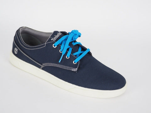 Mens Timberland EK Madbury Ox 6758A Fabric Navy Blue Casual Lace Up Low Trainers
