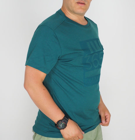 Mens Jack Wolfskin 365 1806621 Atlantic Deep Short Sleeve Light Casual T Shirt