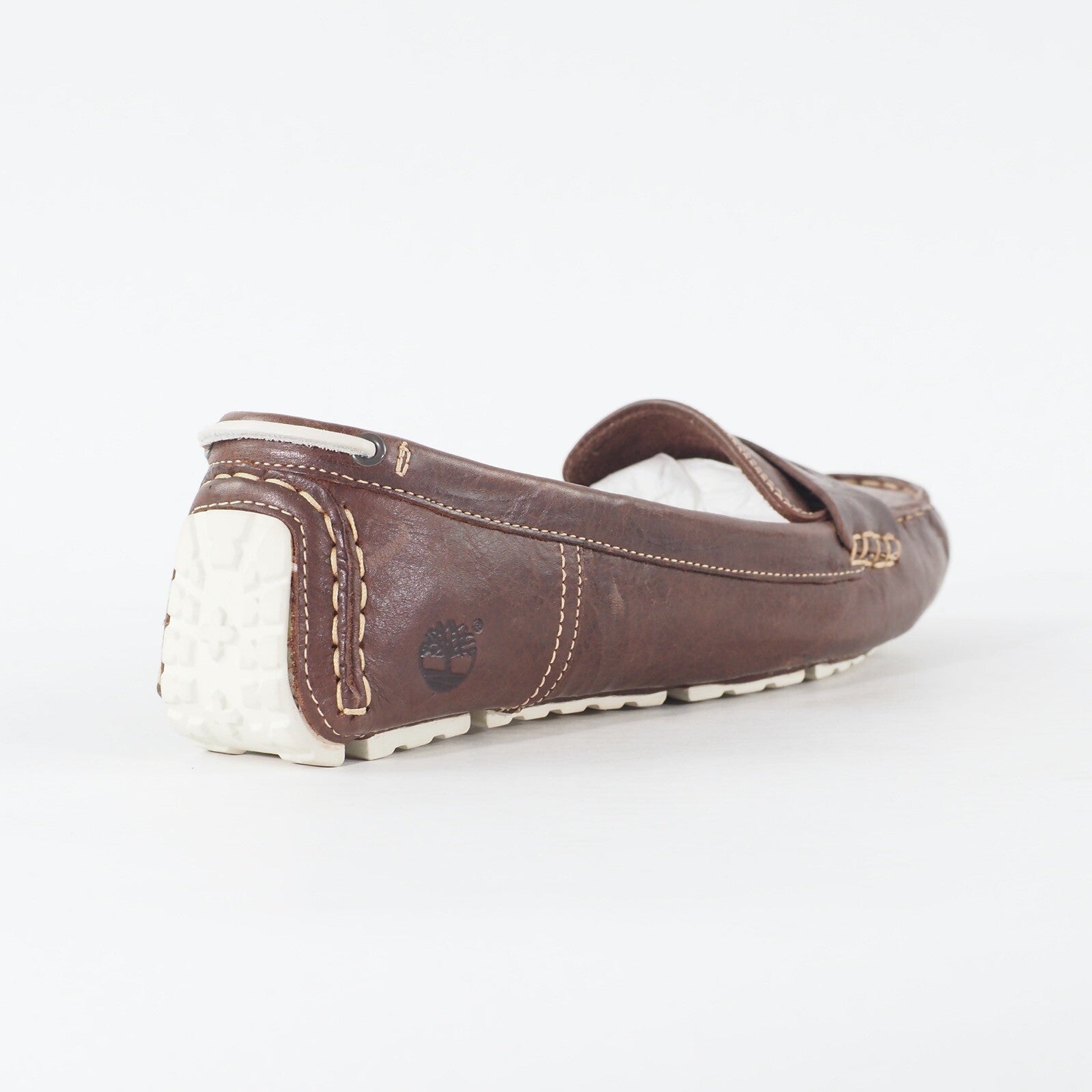 Womens Timberland EK Classic 27693W Dark Brown Leather Slip On Casual Shoes