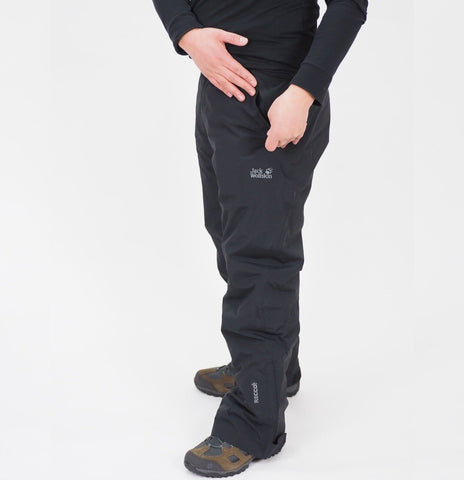 Mens Jack Wolfskin Cromwell 5008041 Black Warm Windproof Skiing Hiking Trousers