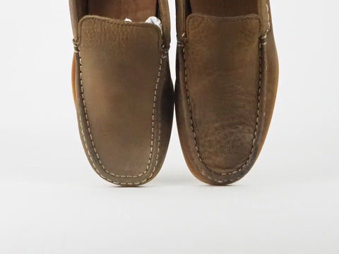 Mens Timberland Heritage Venetian 6403A Brown Leather Slip On Loafer Shoes