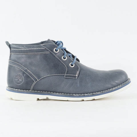 Mens Timberland Rugged Chukka 6863B Navy Blue Leather Lace Up Casual Ankle Boots