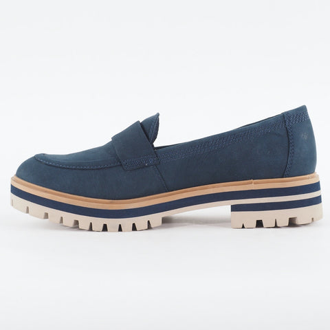 Womens Timberland London Square A2AJS Navy Blue Nubuck Slip On Casual Shoes