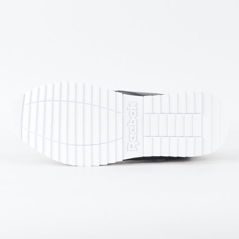 Womens Reebok Glide Ripple Double ID1961 Black Leather Lace Up Casual Trainers