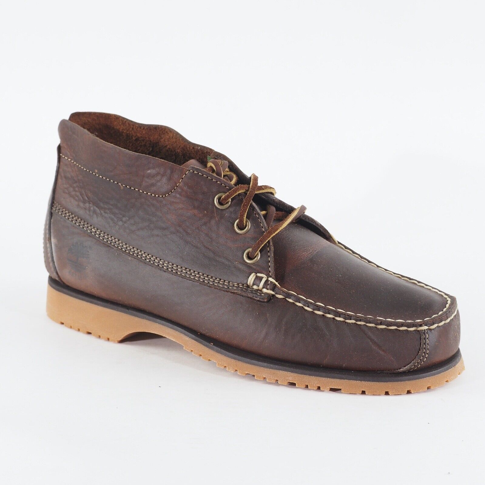 Mens Timberland Ellisville Chukka 6120R Dark Brown Leather Lace Up Casual Shoes