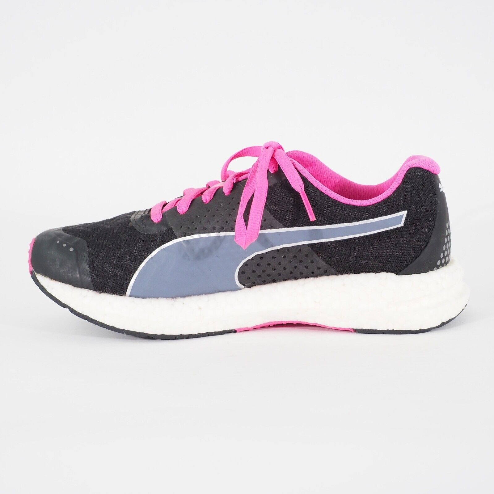 Womens Puma NRGY 188962 01 Black/Pink Lace Textile Running Walking Ladies Shoes 