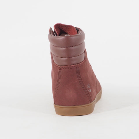Womens Timberland Dausette A1ZX4 Burgundy Leather Lace Casual Walking Boots