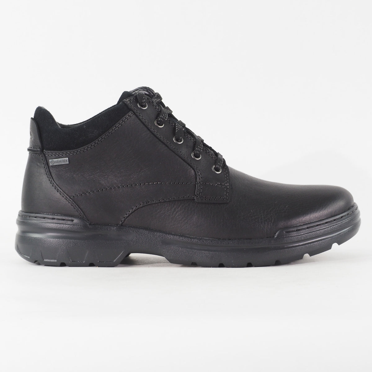 Mens Clarks Rockie 2 Gore Tex 21621 H Black Leather Walking Light Chukka Boots