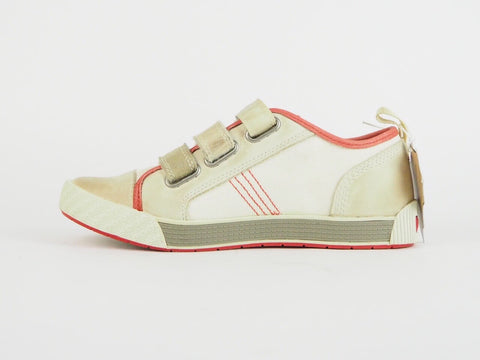Timberland Ek Crash Blaster 80929 Beige Leather Strap Casual Oxford Shoes