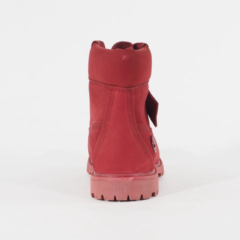 Womens Timberland 6 Inch Nubuck A22Z6 Red Leather Lace Waterproof Walking Boots