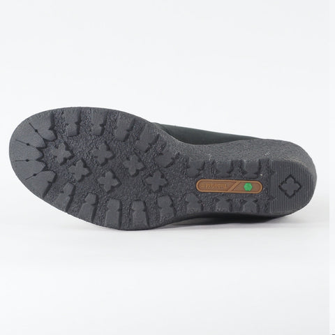 Womens Timberland EK Amston 6 Inch 8253A Black Leather Lace Wedge Casual Boots