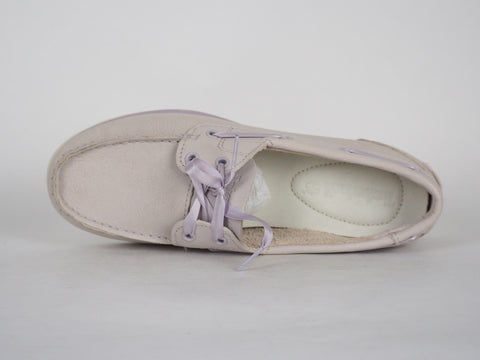Womens Timberland Classic A1W9Y Light Purple Leather Casual Boat Shoes UK 5