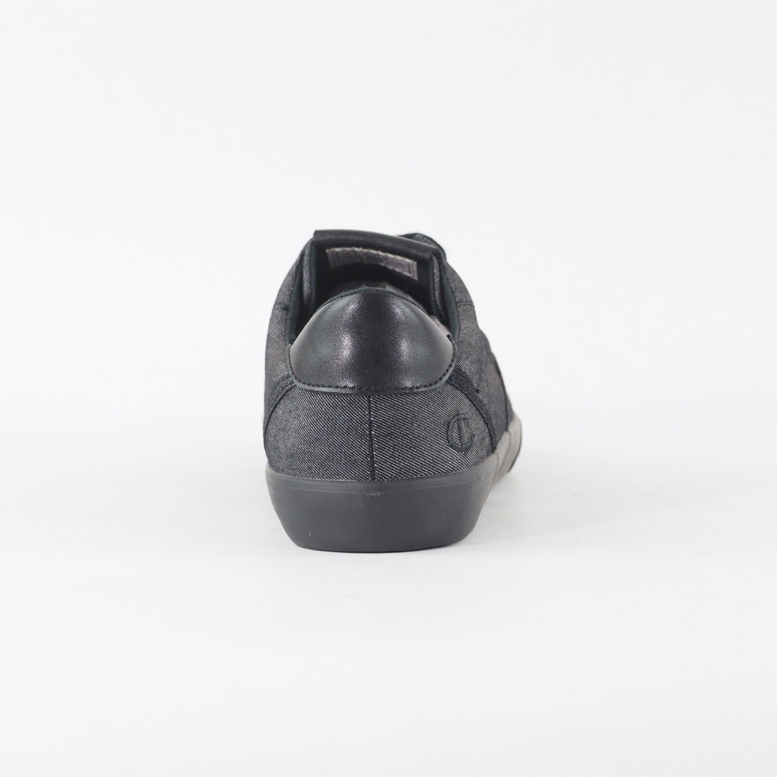 Mens Champion Boston 30181059.11A Triple Black Canvas Lace Low Top Casual Shoes