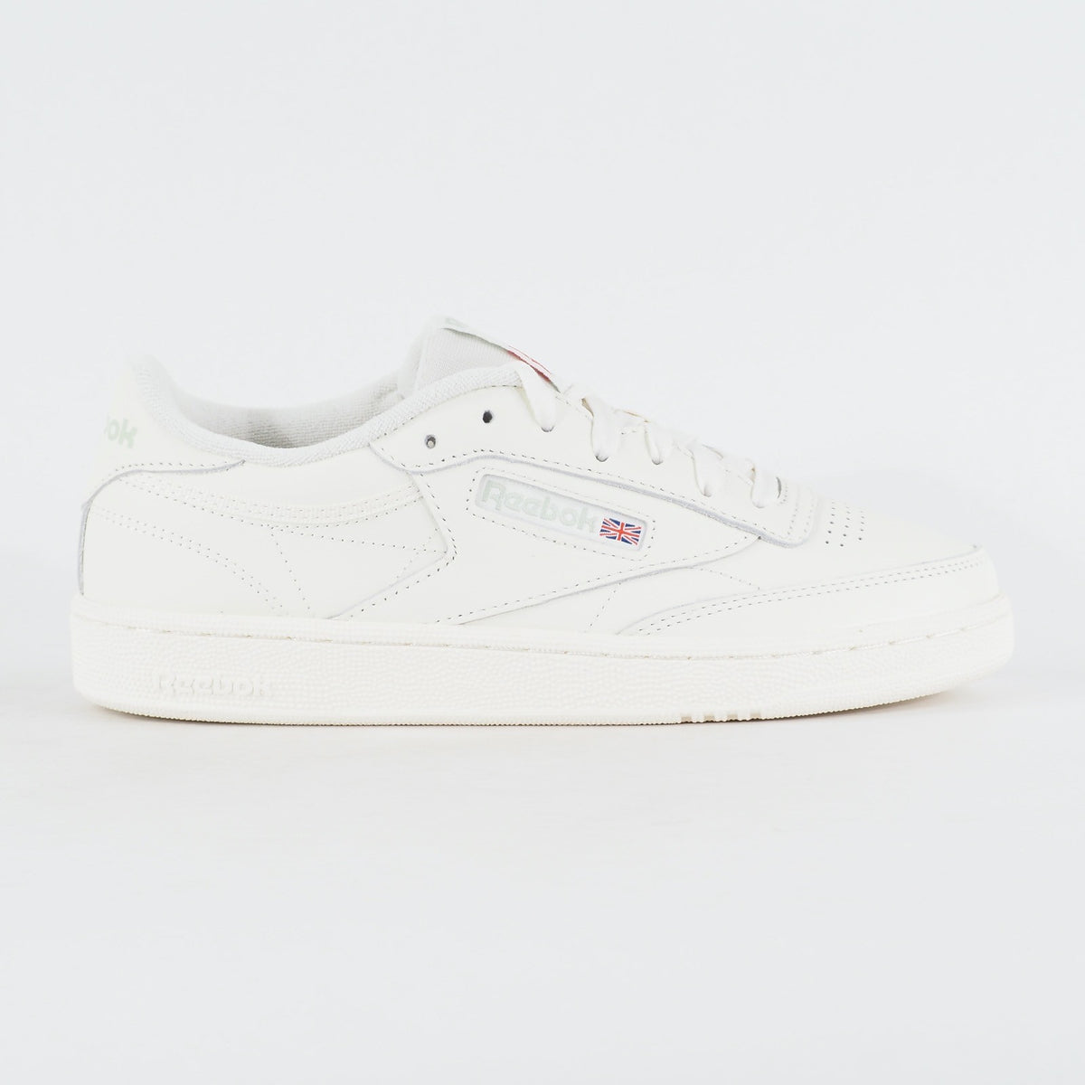 Womens Reebok Club C 85 HQ0947 White Leather Casual Lace Up Sports Trainers