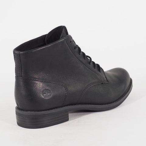 Womens Timberland Magby Mid A1ZBQ Black Leather Lace Up Casual Walking Boots