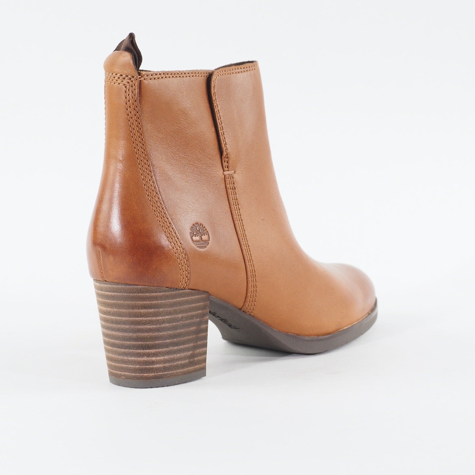 Womens Timberland Eleonor Street Bootie A1PZB Tan Leather Zip Up Chelsea Boots