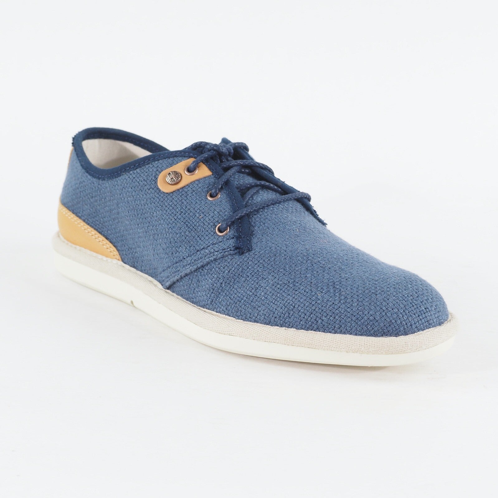 Mens Timberland City Shuffler A185W Medium Blue Fabric Lace Up Low Casual Shoes