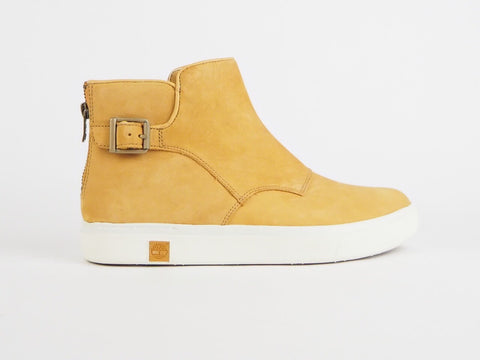 Womens Timberland Amherst Chelsea A18U8 Wheat Leather Slip On Chelsea Boots