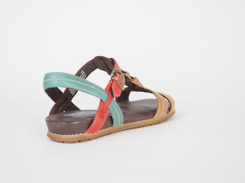 Womens Timberland Kennbank Braid 25617 Multicoloured Leather Strappy Sandals
