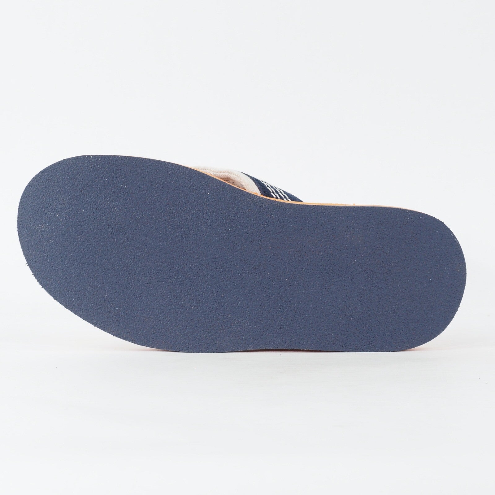 Mens Timberland Dunes Flip-Flop A13ZL Orange Navy Leather Thong Flip Flop