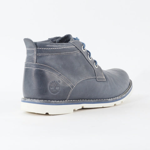 Mens Timberland Rugged Chukka 6863B Navy Blue Leather Lace Up Casual Ankle Boots