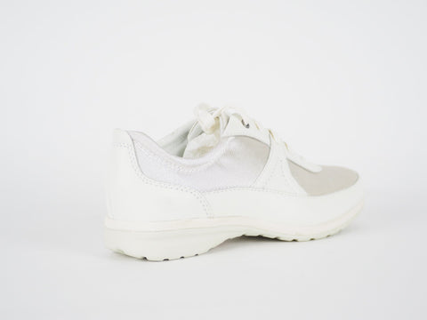 Womens Timberland Killington Park 14642 Off White Leather Fabric Laced Trainers