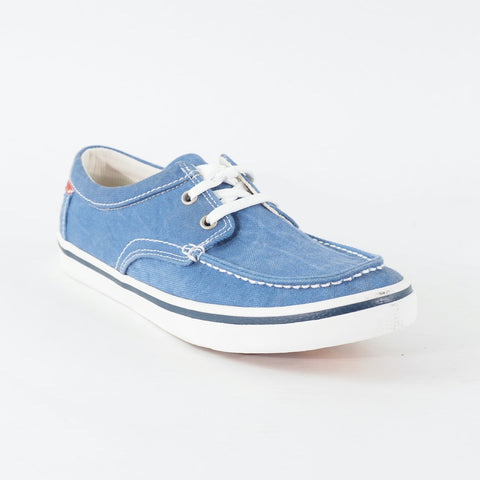 Mens Timberland EK Hookset Camp 5716R Medium Blue Canvas Lace Up Casual Shoes