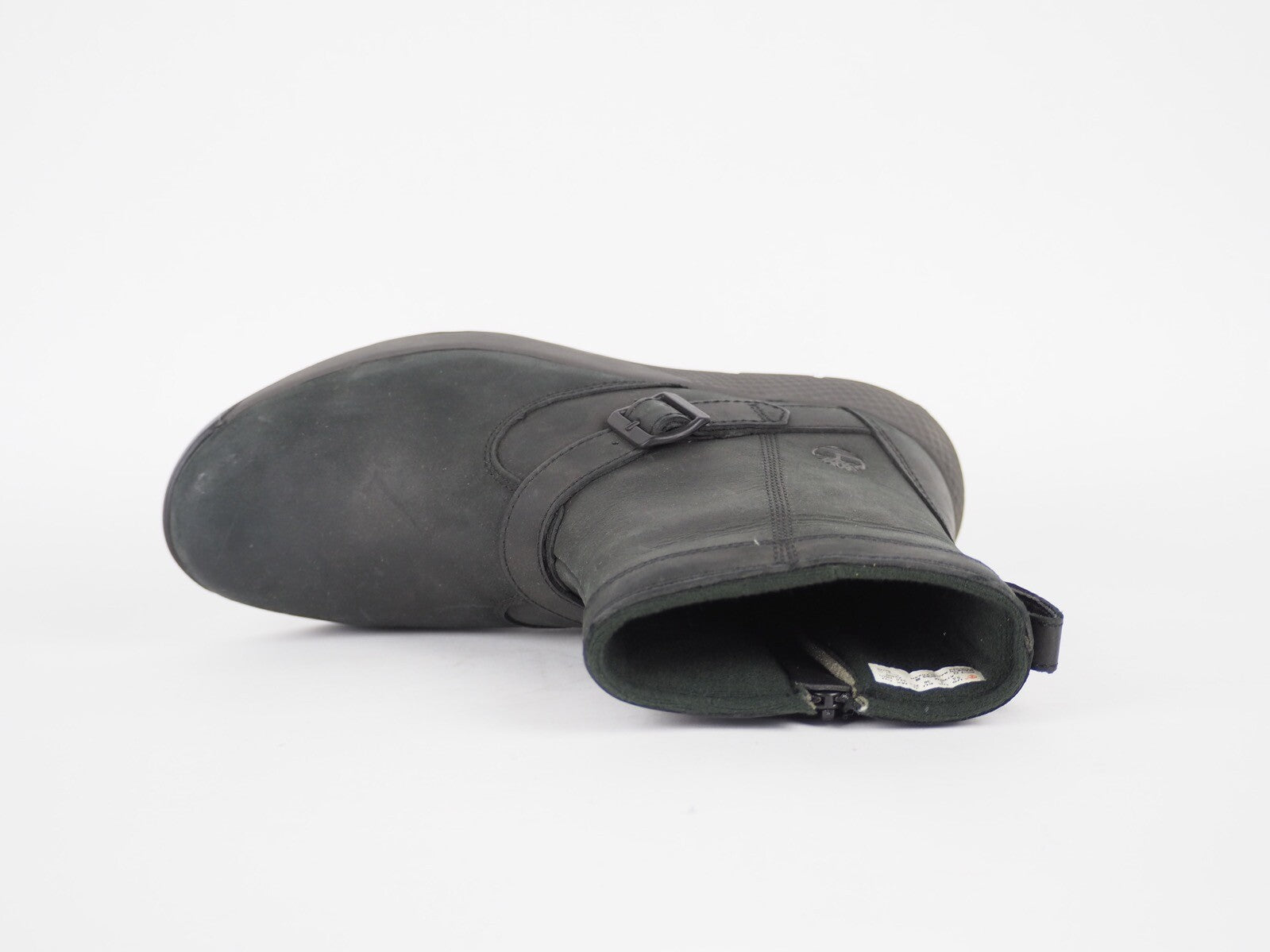 Juniors Timberland Earthkeepers A1VMM Black Leather Casual Juniors Winter Boots