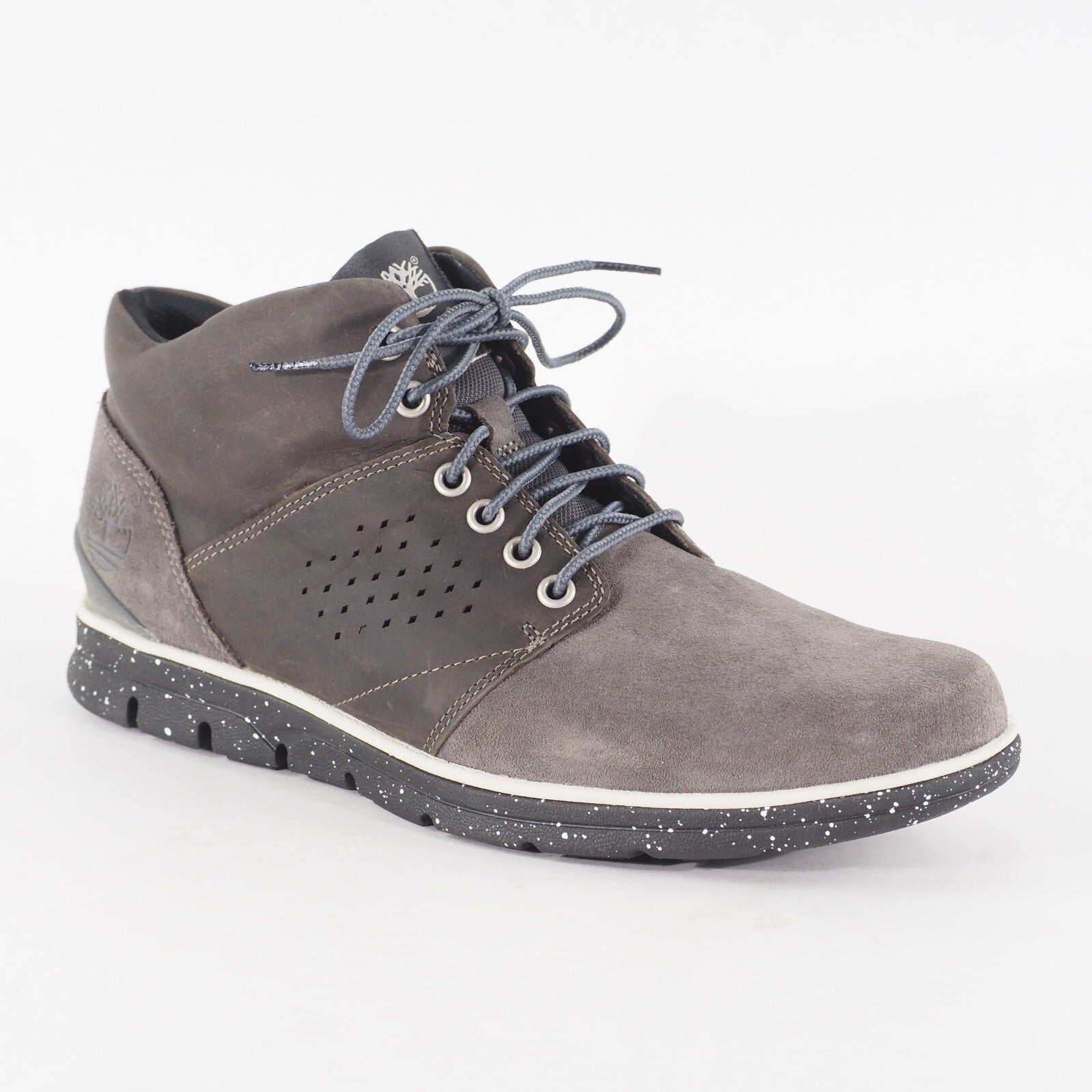 Mens Timberland Bradstreet Half Cab A14O7 Grey Leather Lace Up Casual Boots