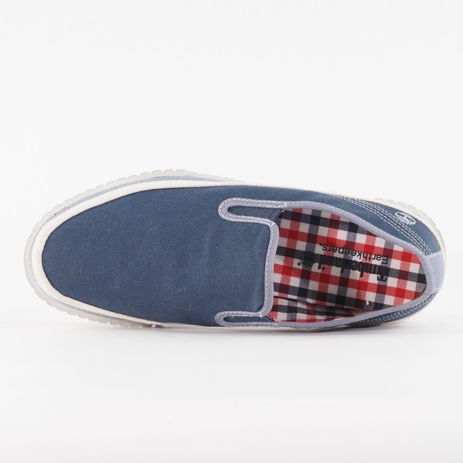 Mens Timberland Classic Earthkeepers 9450B Blue Fabric Slip On Walking Shoes
