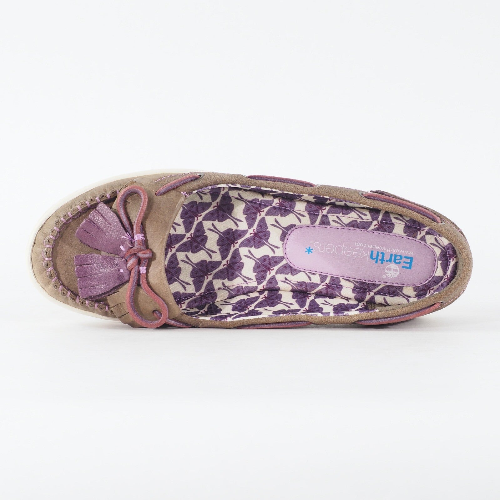 Womens Timberland Castille Ball 69660 Medium Brown Leather Slip On Casual Shoes