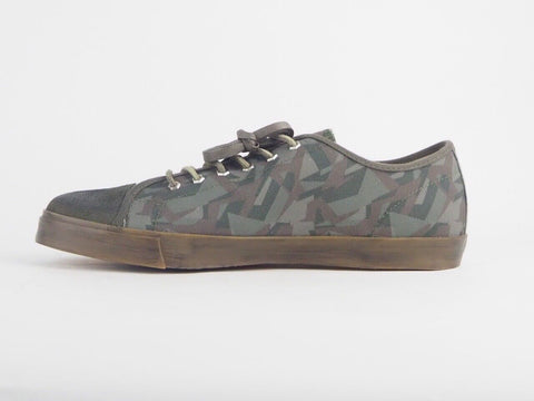 Mens Timberland Ek Glastenbury 9045B Camo Green Canvas Leather Lace Up Trainers