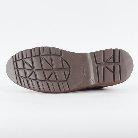 Mens Clarks Vargo Vibe Dark Brown Leather Lace Up Casual Light walking Shoes