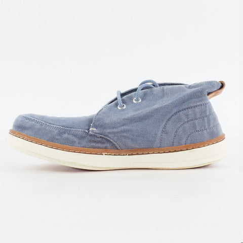 Mens Timberland Hookset Handcrafted Chukka 5105R Blue Canvas Lace Casual Boots