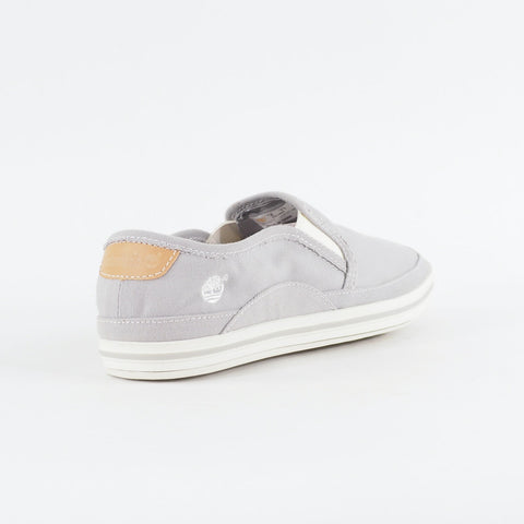 Mens Timberland EK Casco Bay 5216R Light Grey Canvas Slip On Casual Shoes