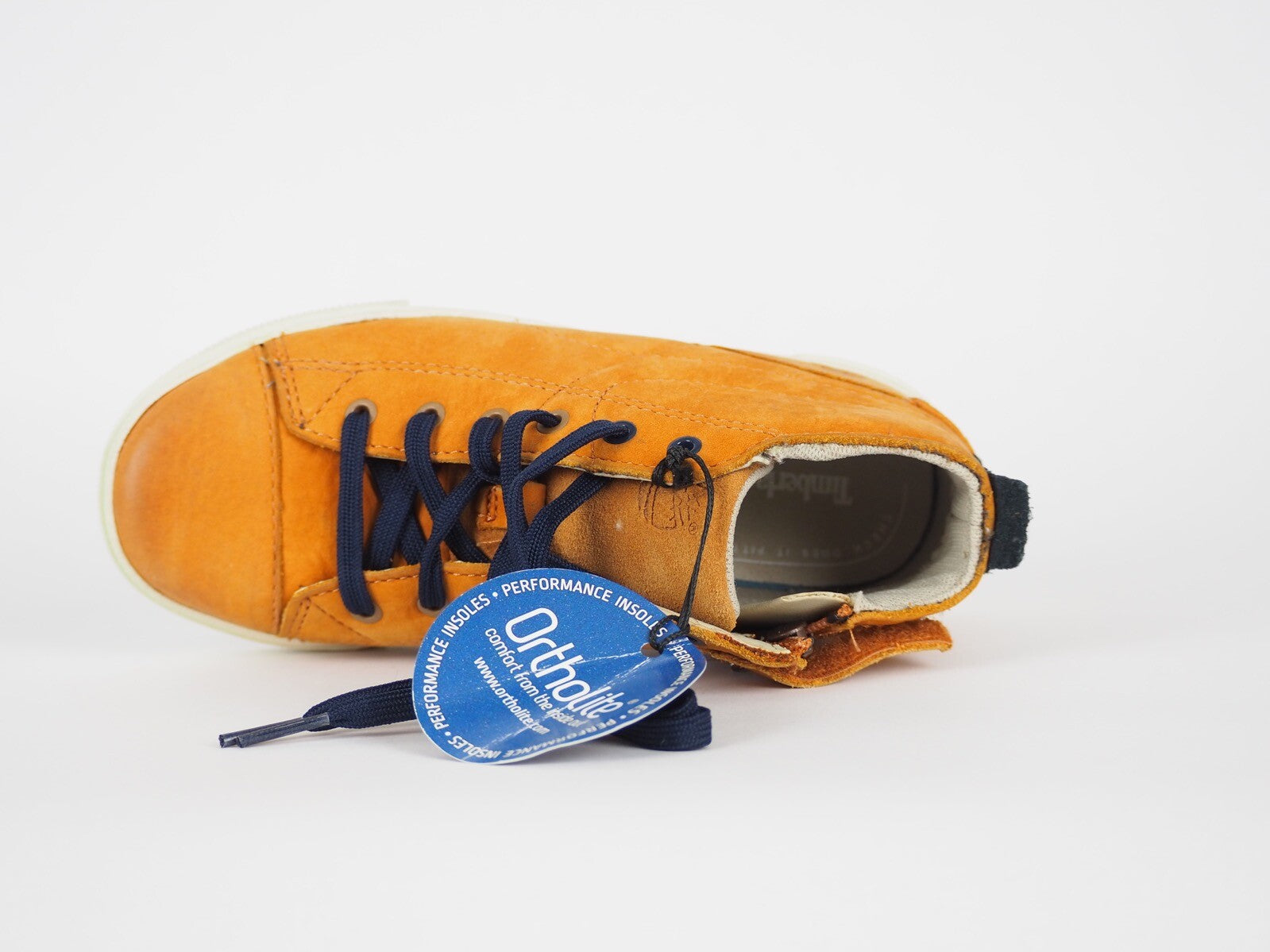 Boys Timberland Hookset Camp A12A5 Wheat Leather Casual Lace Up Winter Boots