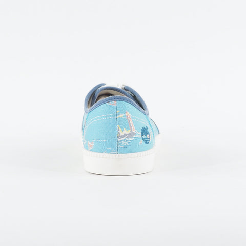Mens Timberland Newport Bay A14WP Blue Ocean Graphic Canvas Lace Casual Trainers