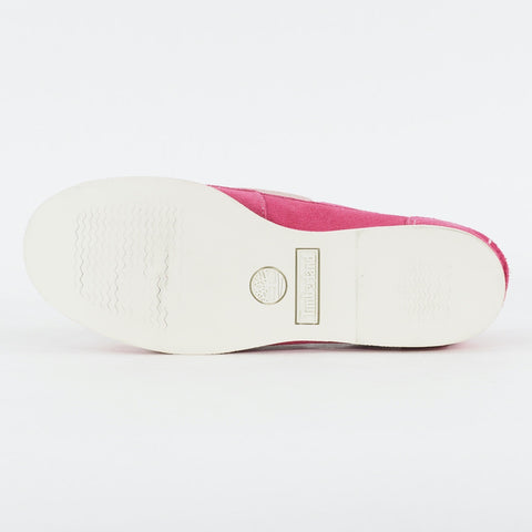 Womens Timberland Classic Unlined A14EI Magenta Leather Lace Casual Boat Shoes