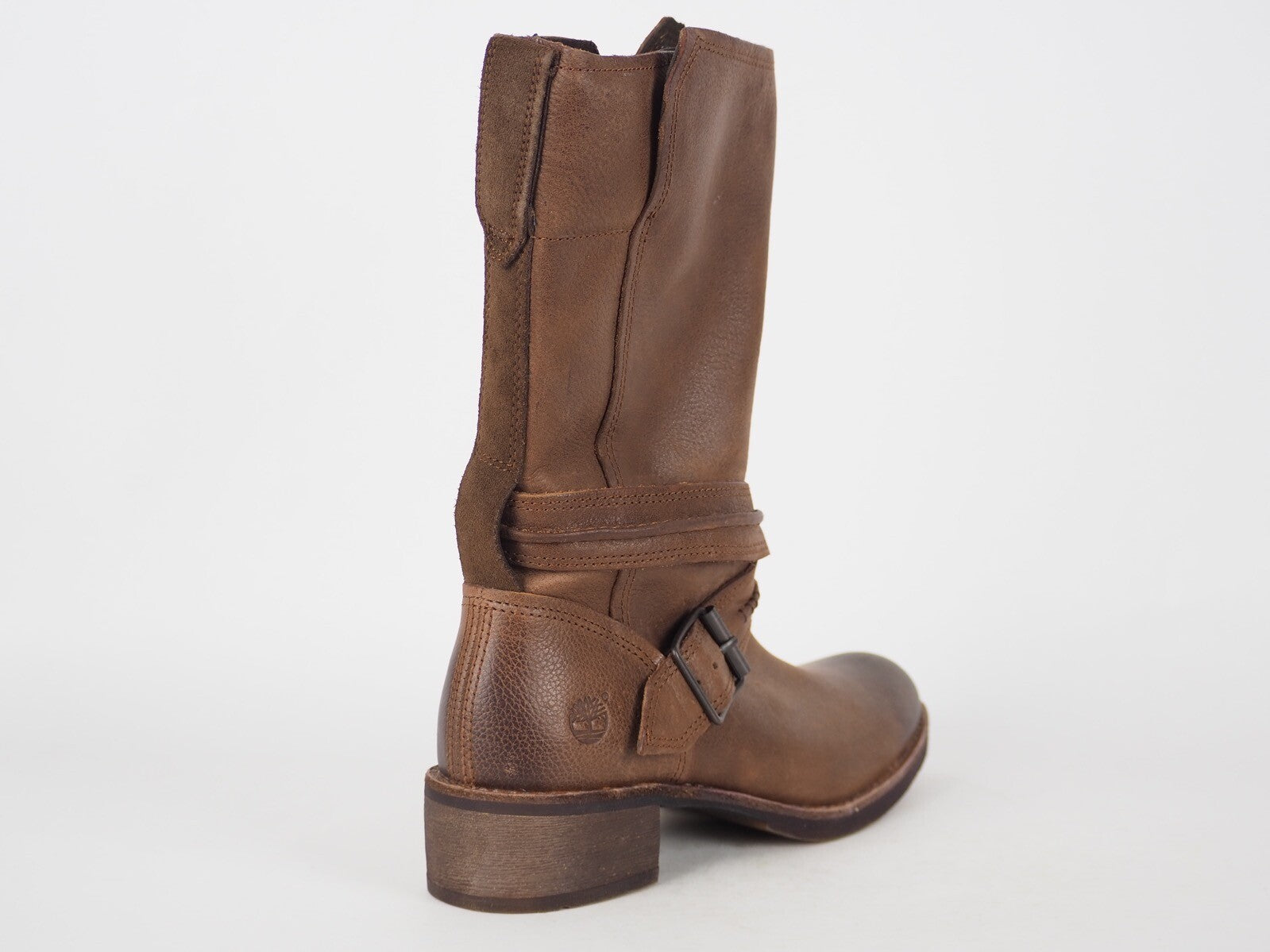 Womens Timberland Whittemore A12I1 Dark Brown Leather Side Zip Winter Boots